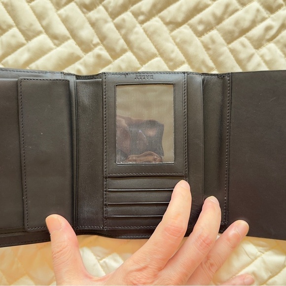 Vintage BALLY Black Leather Wallet - Picture 3 of 8